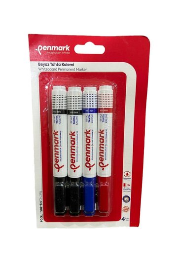 4 Pieces Whiteboard Pen - Vacuum Blister Hs30504