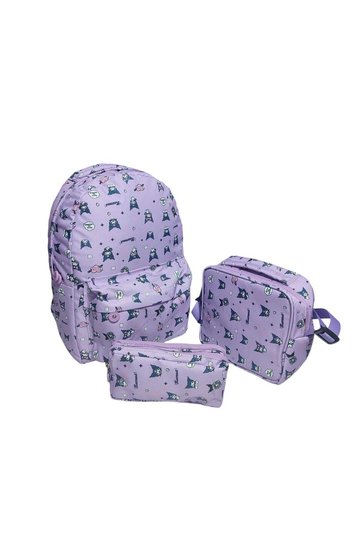 Kuromi, Cinnamoroll, Mymelody 3-Piece Bag Set, Backpack, Lunch Bag, Pen Holder