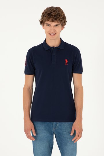Men's Navy Blue Basic T-Shirt 50284633-Vr033