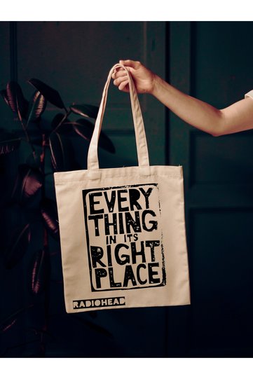 Radiohead Every Thing In Its Right Place Designed Tote Bag Cloth Bag