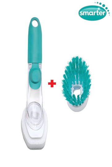 Dish Sponge with Detergent Tank and Brush Spare Gift