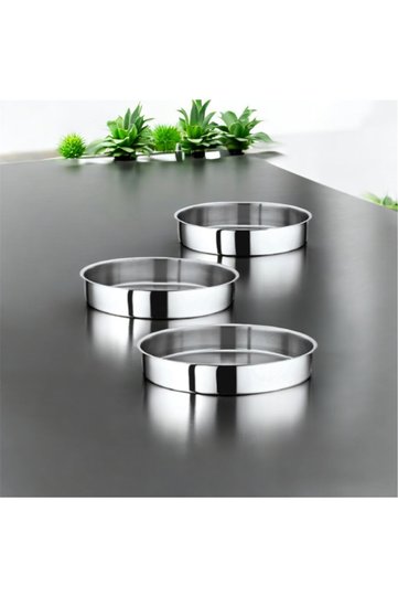 3-Piece Steel Baklava Baklava Oven Tray Set 28-32-36 Cm.