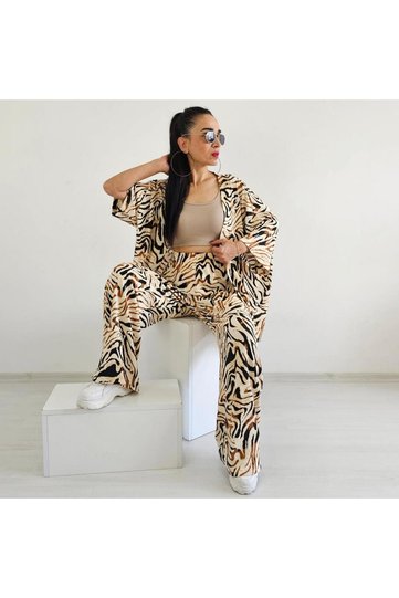 Zebra Kimono Set