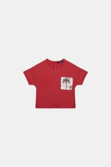 بي جي ستور بيبي بوي تيشيرت أحمر 23ss1bg1522