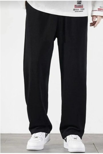 Black Loose Fitting Unisex Baggy Tracksuit