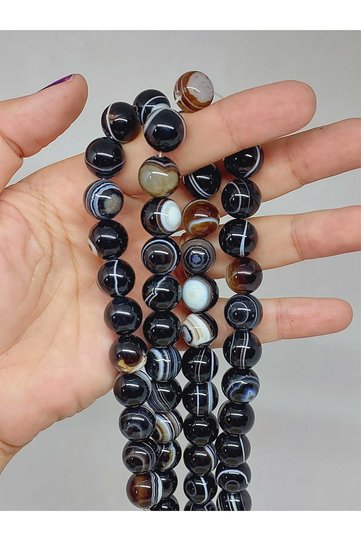 Eye Agate Stone String 12mm (53390)