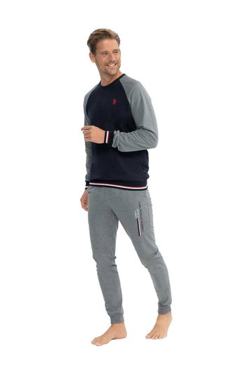 US Polo Assn. Men's Anthracite Melange Home Wear