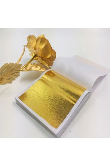 Gold Leaf Sheets (15 Pieces) (8X8.5Cm)