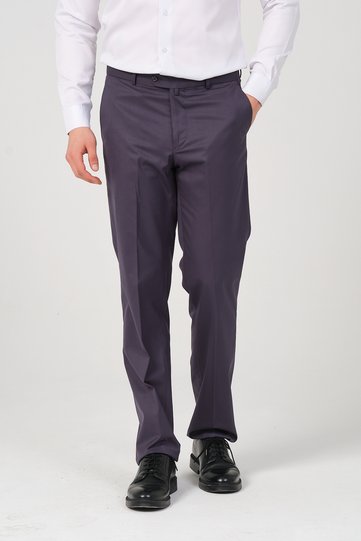 Men's Regular Fit Fabric Trousers