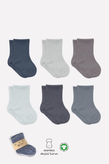 Bistil Baby Girl Organic Basic Long Socks