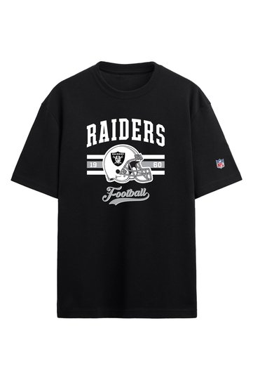 Las Vegas Raiders Black Oversize T-Shirt American Football Nfl