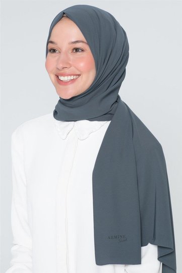 Women's Gray Medina Silk Shawl