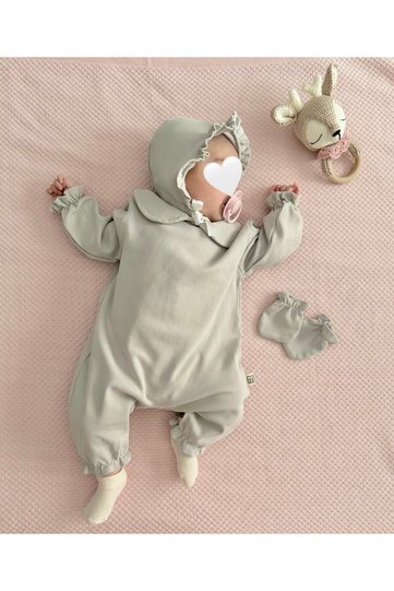 Newborn Girls-Boys Baby Romper Hospital Discharge Special Occasion Set Religious Ceremony Baby Shower Wedding Engagement Gift