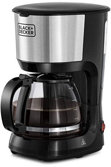 ماكينة صنع القهوة/ماكينة صنع القهوة BLACK+DECKER 750W 1.25L إبريق زجاجي بسعة 10 أكواب
