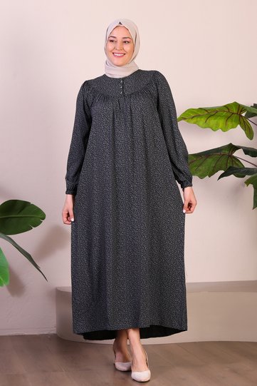 Women's Long Large Size Mother Dress Summer Hijab Clothing