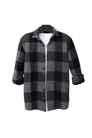 Lumberjack Shirt Black Buttoned