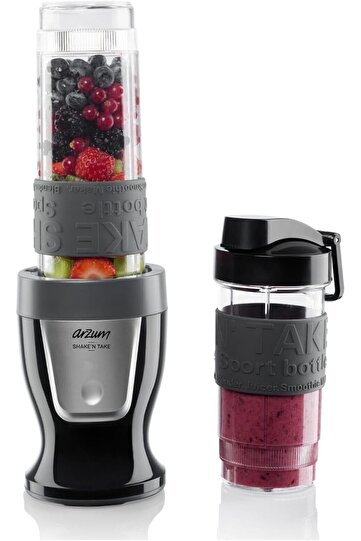 AR1032 Shake'n Take Kişisel Smoothie Blender, Siyah (300 W, 2 Adet Şişe)