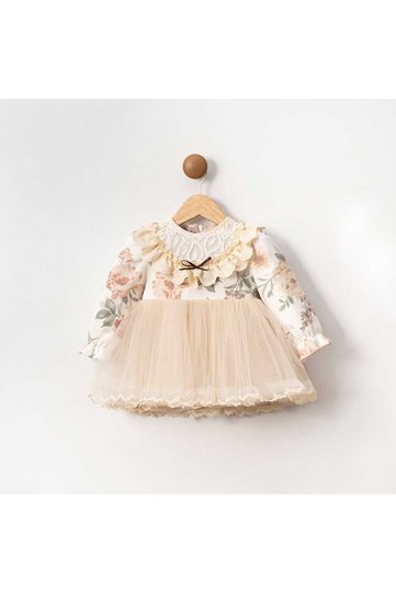 Birthday Special Day Flower Patterned Tutual Baby Girl's Dress