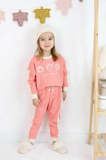 Cozy Embroidery Printed 3 Piece Set