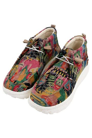 Women's Vegan Leather Multicolor Boots - No More Drama Design