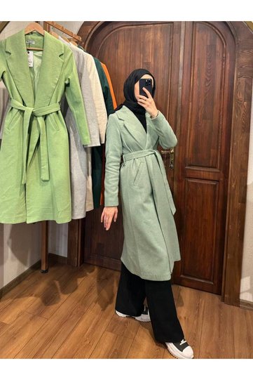 Zena Long Cashmere Coat Tns-4116