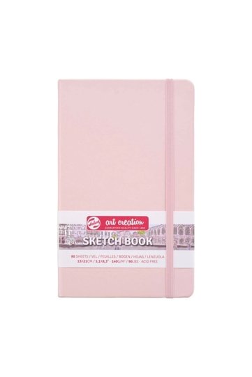 Art Creation Sketch Book 13X21Cm 140Gr 80Yp Hard Cover Sketch Book Pink/ Rt9314013M