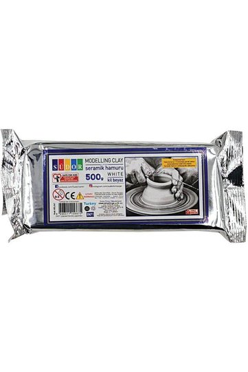 عجينة سيراميك / طين أبيض 500 جرام