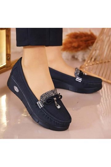086 Anatomical-Soled Wedge Heel Casual Shoes