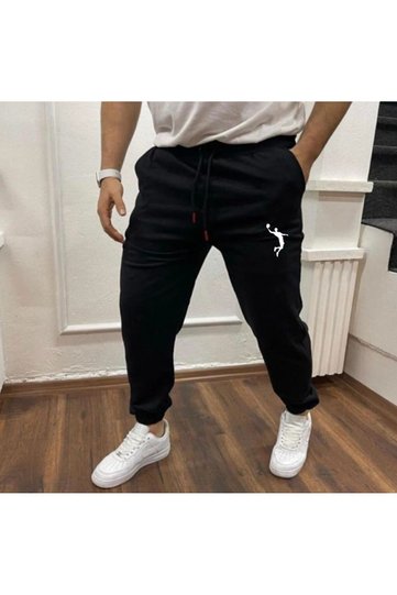 Ribbed Men's Waist Slimfit Sweatpants