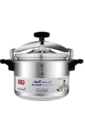 Aluminum Pressure Cooker Size: 11 Liter, Silver