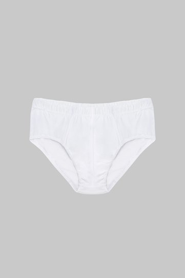 Men's White 100% Cotton Slip Underwear 6-Piece Premium Pack