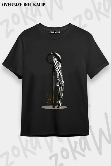 Unisex Oversize Die the Key to Palestinian Return Design Printed Tshirt