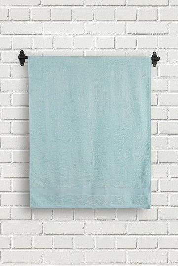 Bamboo Ocean Border Blue 70x150 Bath Towel