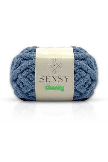 Chunky Hand Knitting Yarn 200 Gr Slippers Blanket Yarn Finger Knitting Yarn Scarf Beanie Hat Finger Yarn Denim Blue