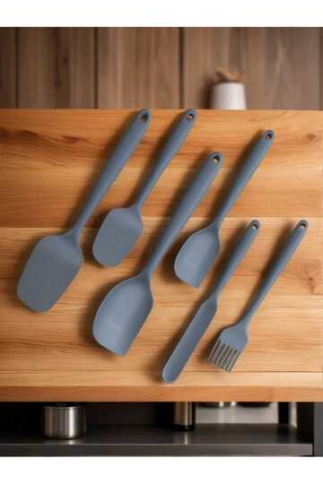 Set of 6 Fireproof Non-Stick Silicone Spatulas