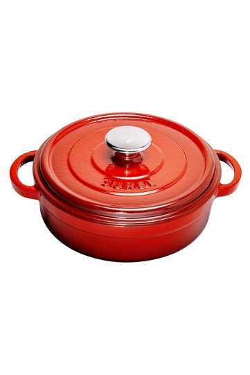 Shallow Pot Gradient Red 28 cm