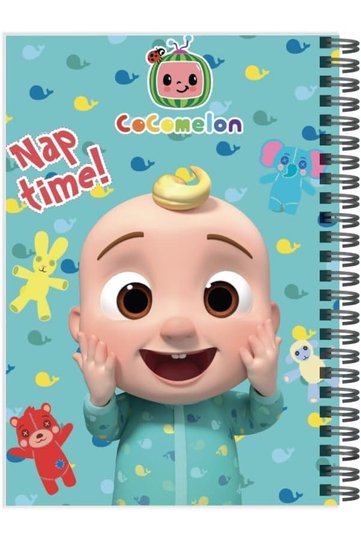 B5 Spiral Notebook Journal, Cocomelon Wirebound Ruled Sketch Book Notepad Diary Memo Pla