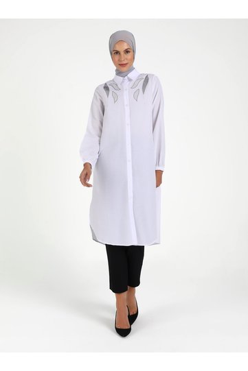 Tunic - white - por la cara