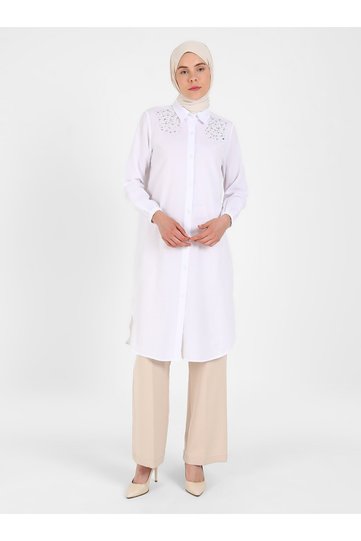 Tunic - white - por la cara