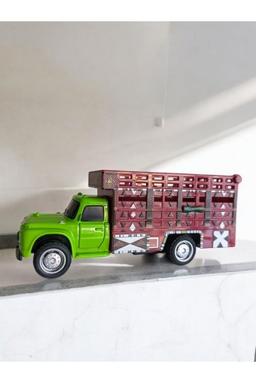 Pull Drop Classic Metal Truck Green