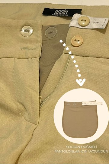 Maternity Trouser Waist Extender-Women's Trouser Extender Left Button Compatible