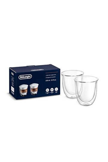 Delonghi Dlsc311 - 2-Piece Double Wall Cappuccino Glass