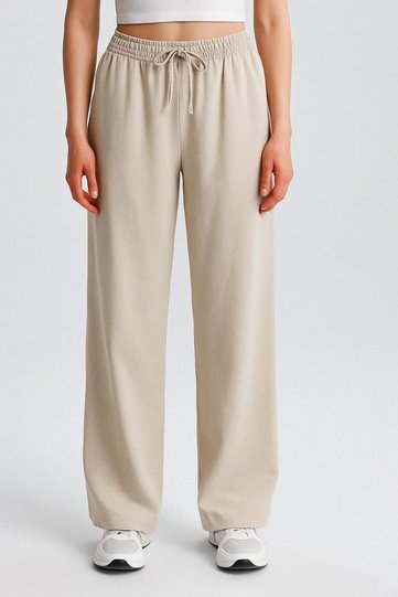 Women's Wide Leg Linen Trousers