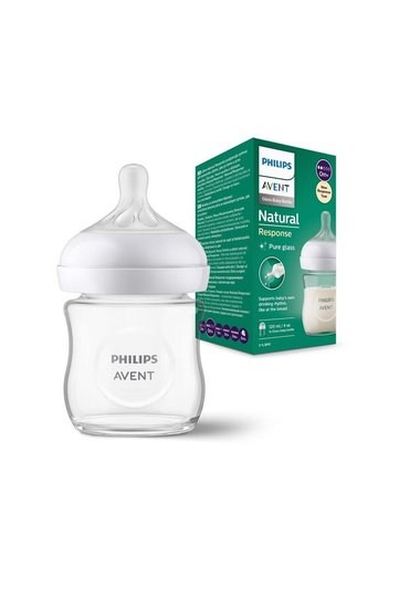 Philips Avent Scy930/01 Natural Glass Feeding Bottle 120 ml - 0 months