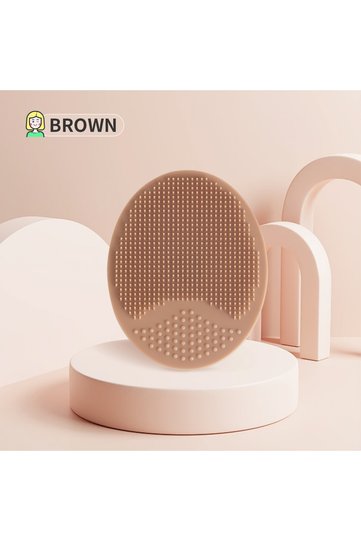 brown Wash a face to brush,1pcs Silicone Cute Sucker mini Cleansing cleaning brush for Face Washing