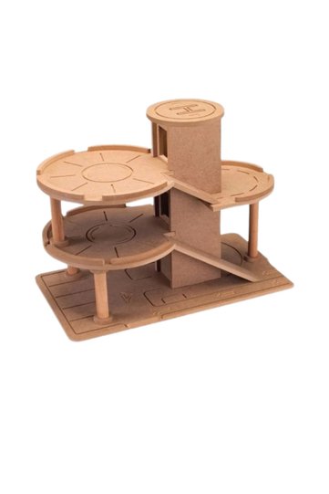 Wooden Toy Multi-Storey Car Parking