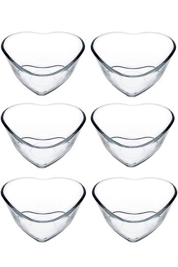 Borcam Heart Oven Souffle Cup Cake Mold 6 Pieces
