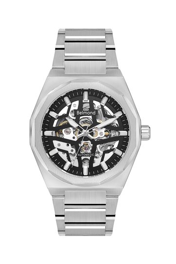 Kng1145.350 Black & Silver Steel Cord Men Wrist Watch