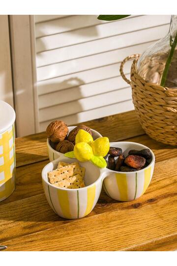 Lcw Home Lemon Figured Ceramic Snack Bowl 19 cm (S5)