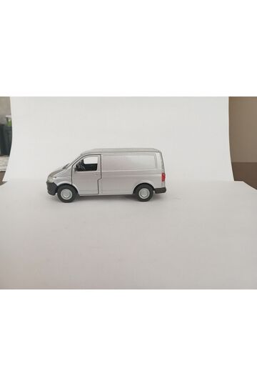1:36 Volkswagen Transporter T6 Van Pull Drop Metal Minibus Gray